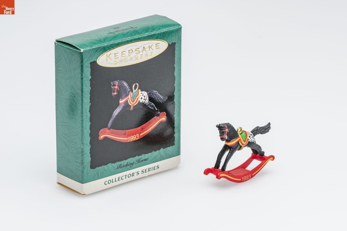 Hallmark "Rocking Horse Series" Miniature Christmas Ornament, 1993