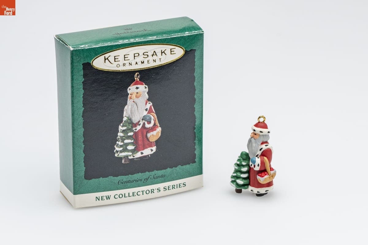 Hallmark "Centuries of Santa Series" Miniature Christmas Ornament, 1994