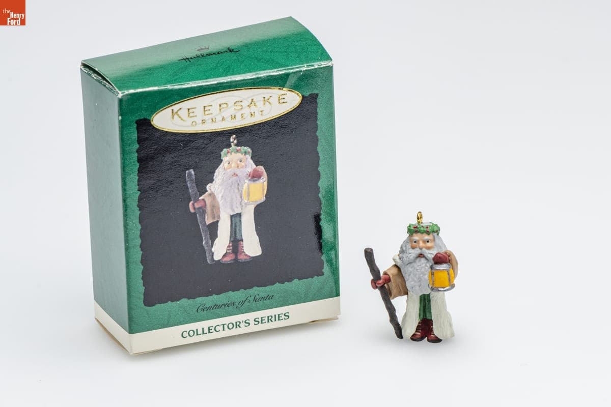 Hallmark "Centuries of Santa Series" Miniature Christmas Ornament, 1996