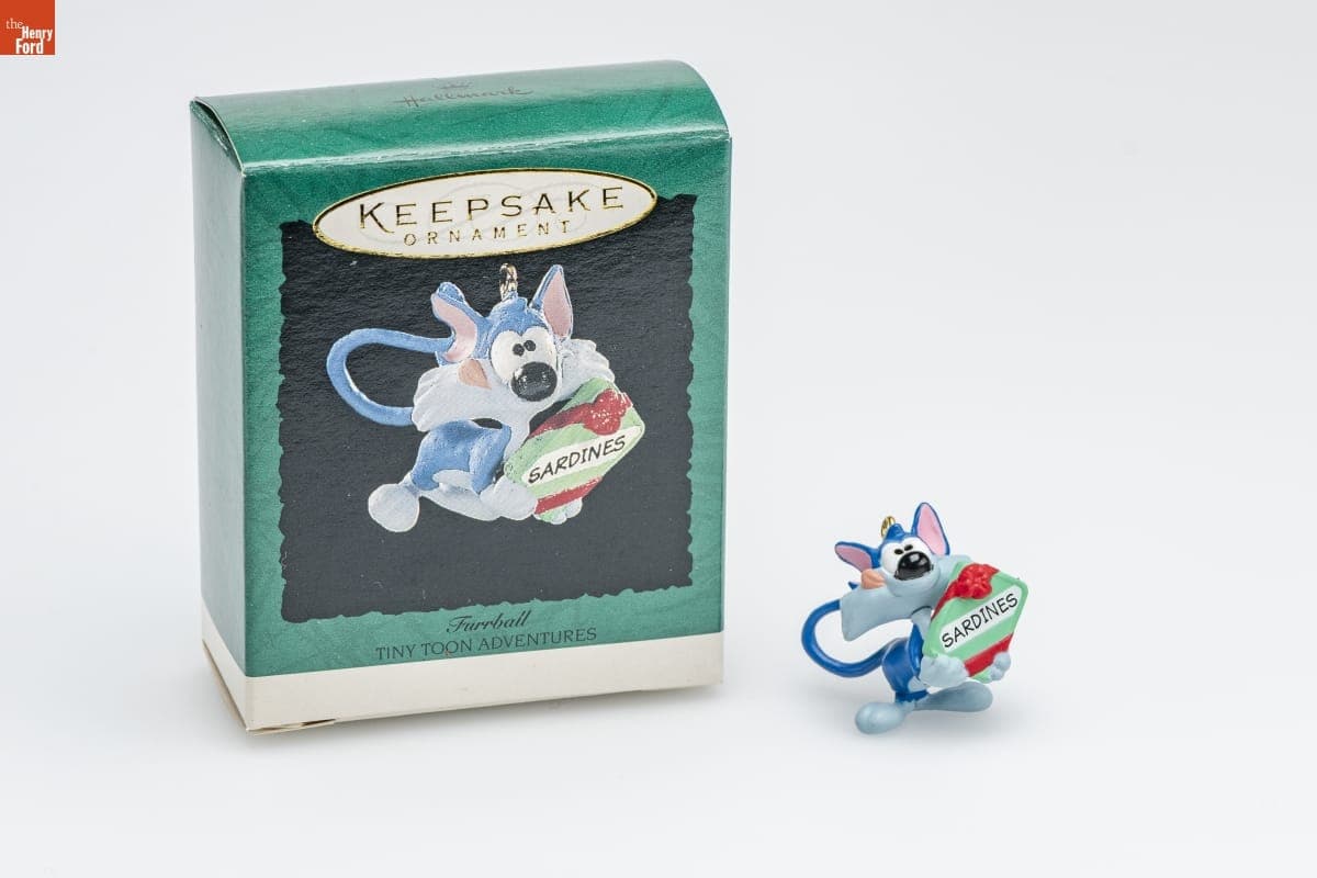Hallmark "Tiny Toon Adventures: Furrball" Miniature Christmas Ornament, 1995