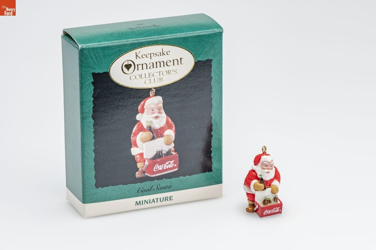 Hallmark "Cool Santa" Collector's Club Miniature Ornament, 1995