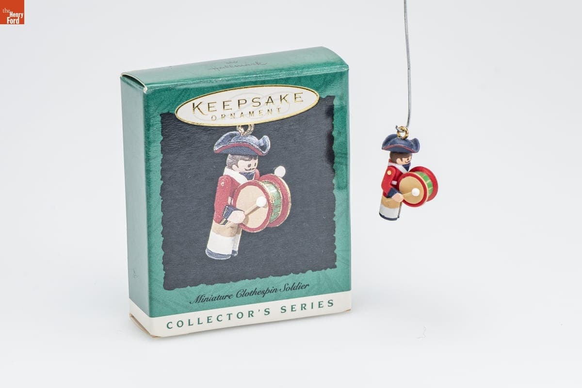 Hallmark "Miniature Clothespin Soldier Series" Miniature Christmas Ornament, 1996