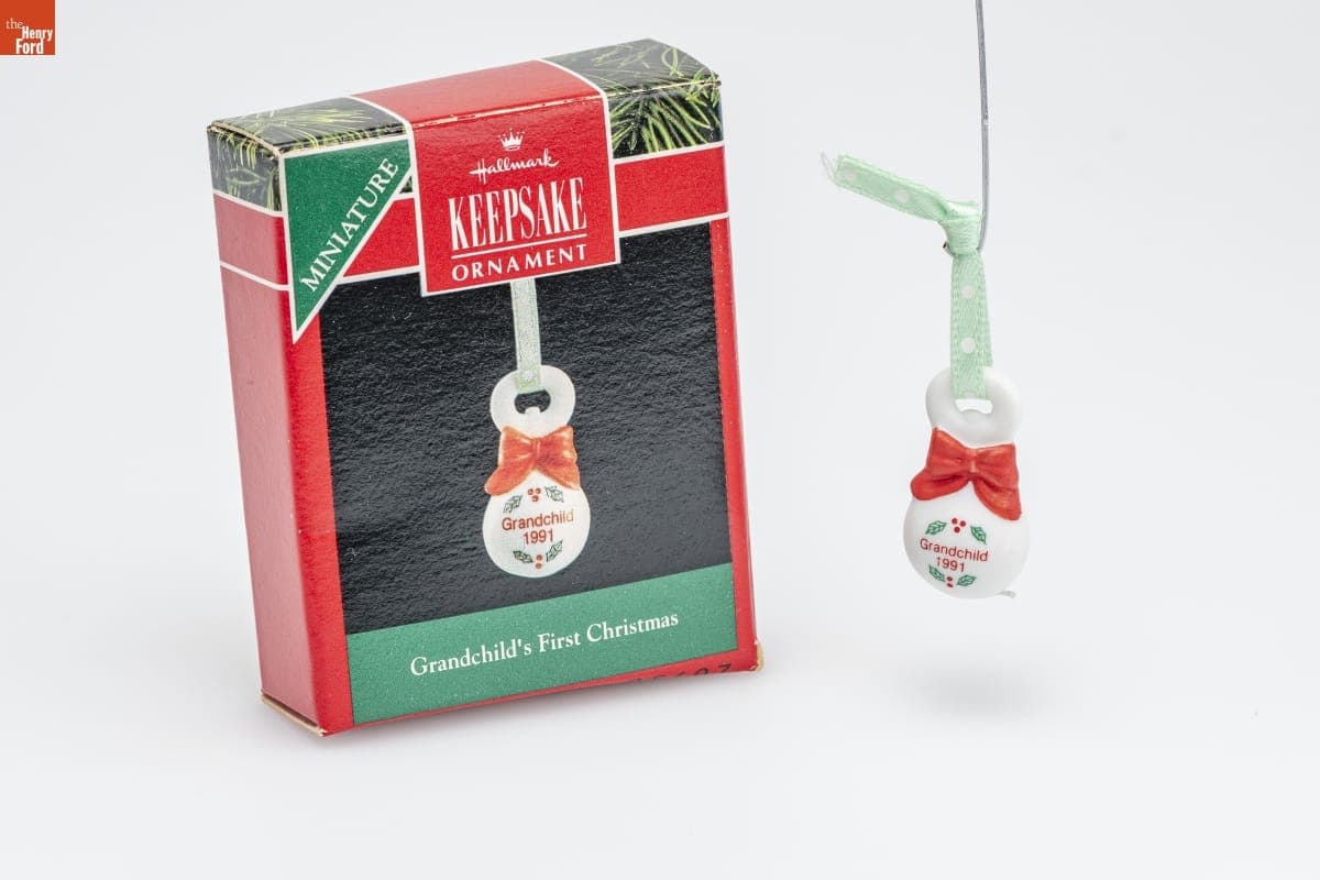 Hallmark "Grandchild's First Christmas" Miniature Christmas Ornament, 1991
