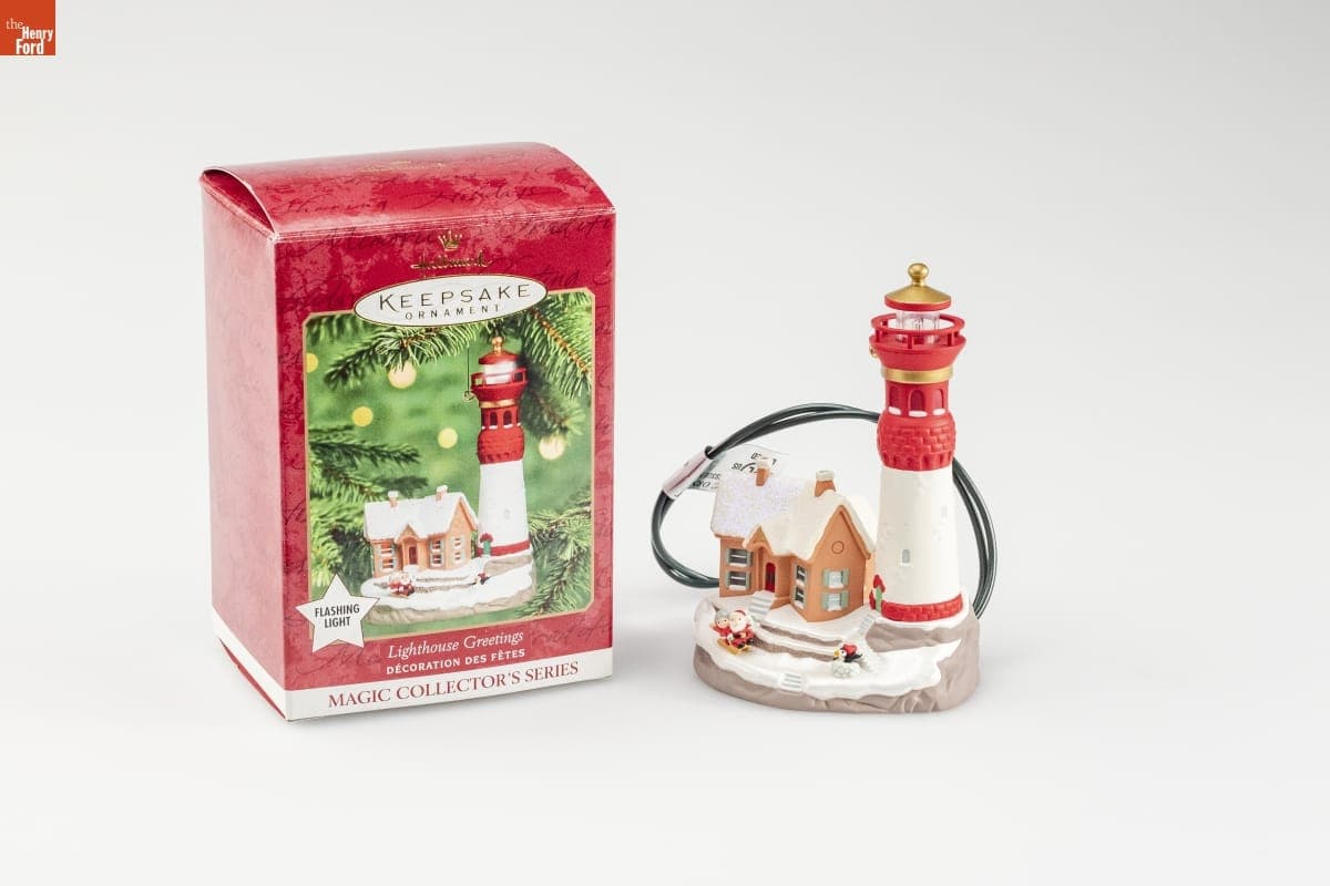 Hallmark "Lighthouse Greetings Series" Christmas Ornament, 2000