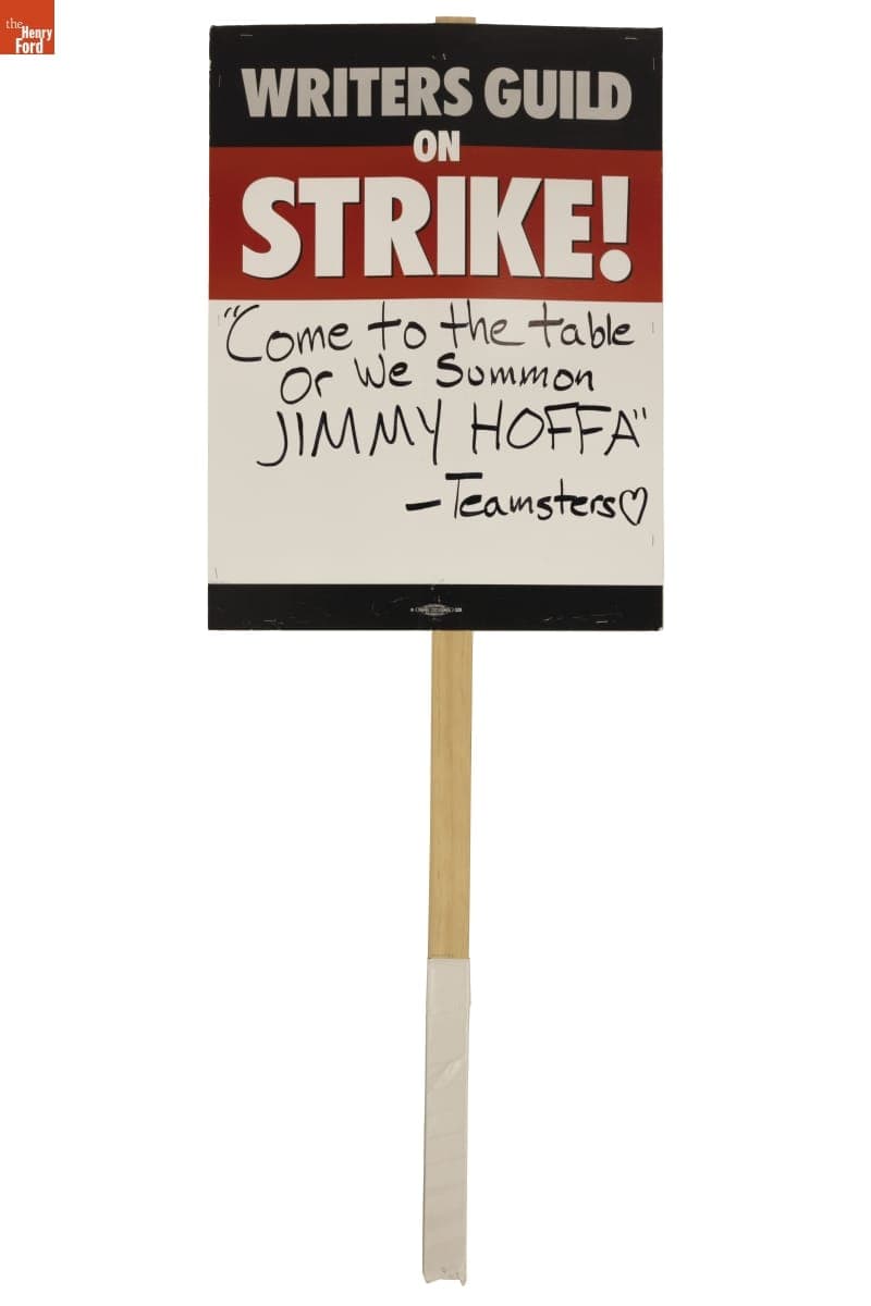 "Writers Guild of America On Strike" Sign, 2023