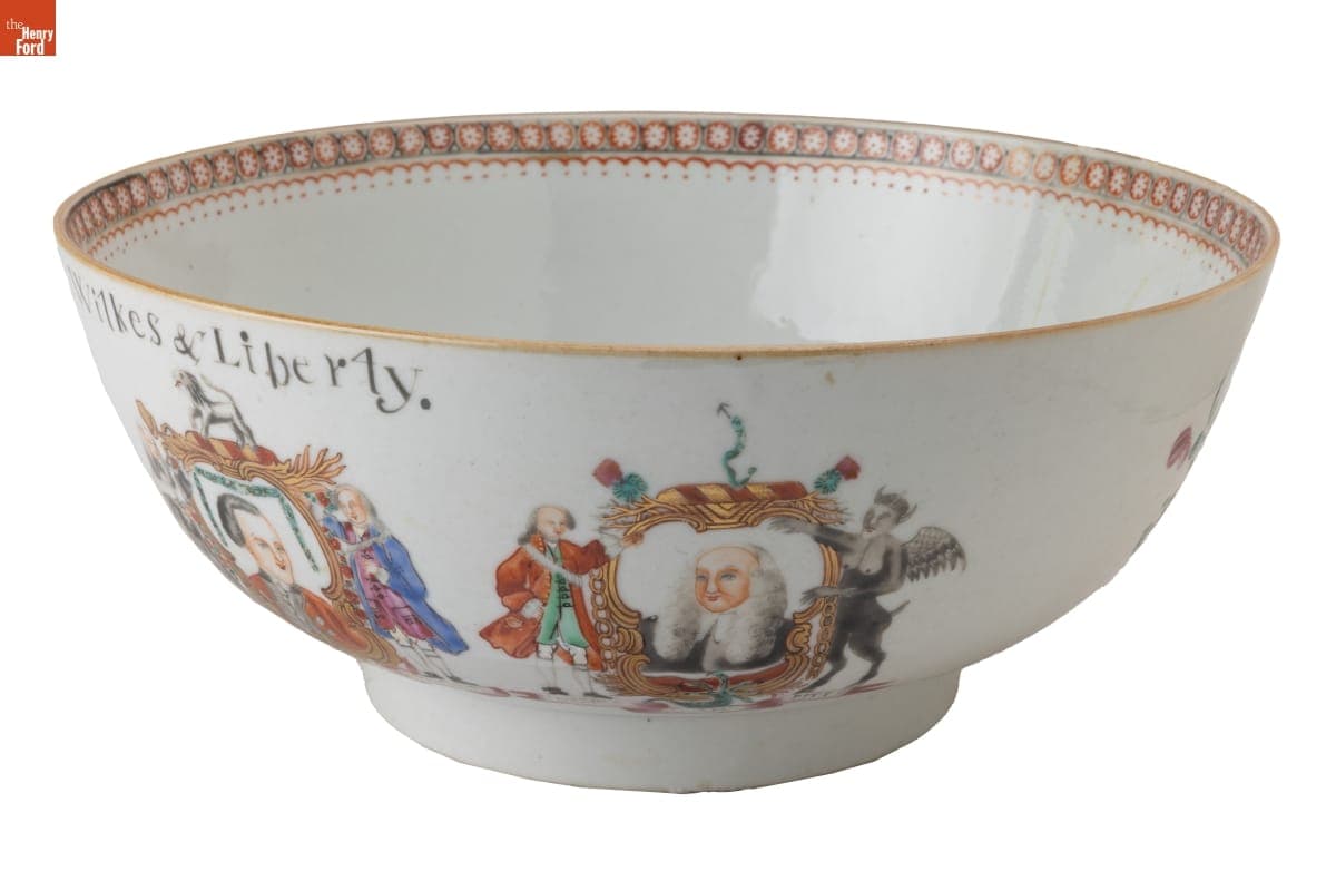 Wilkes and Liberty Punch Bowl, circa 1770