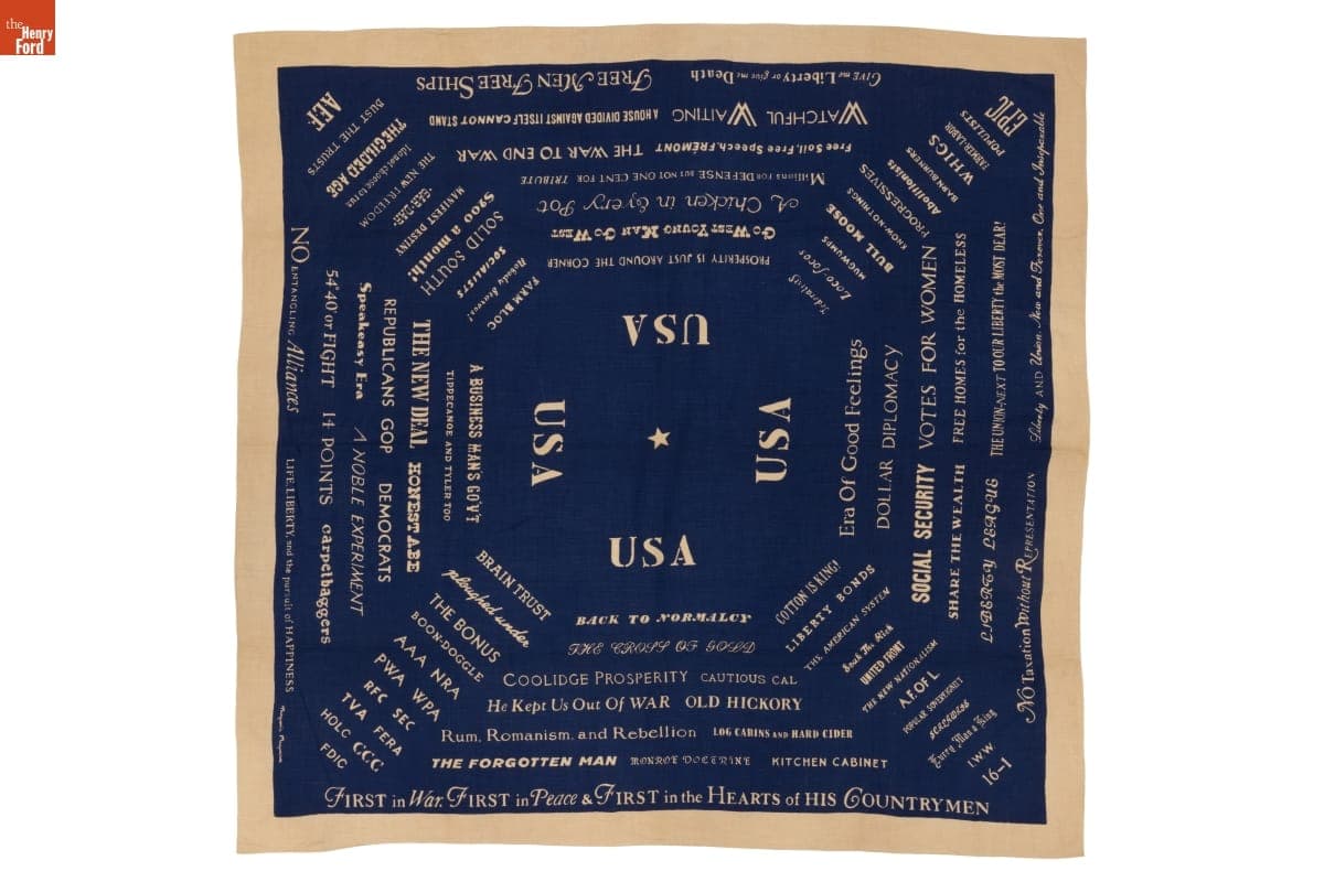 "Food for Thought" Tablecloth, 1936-1940