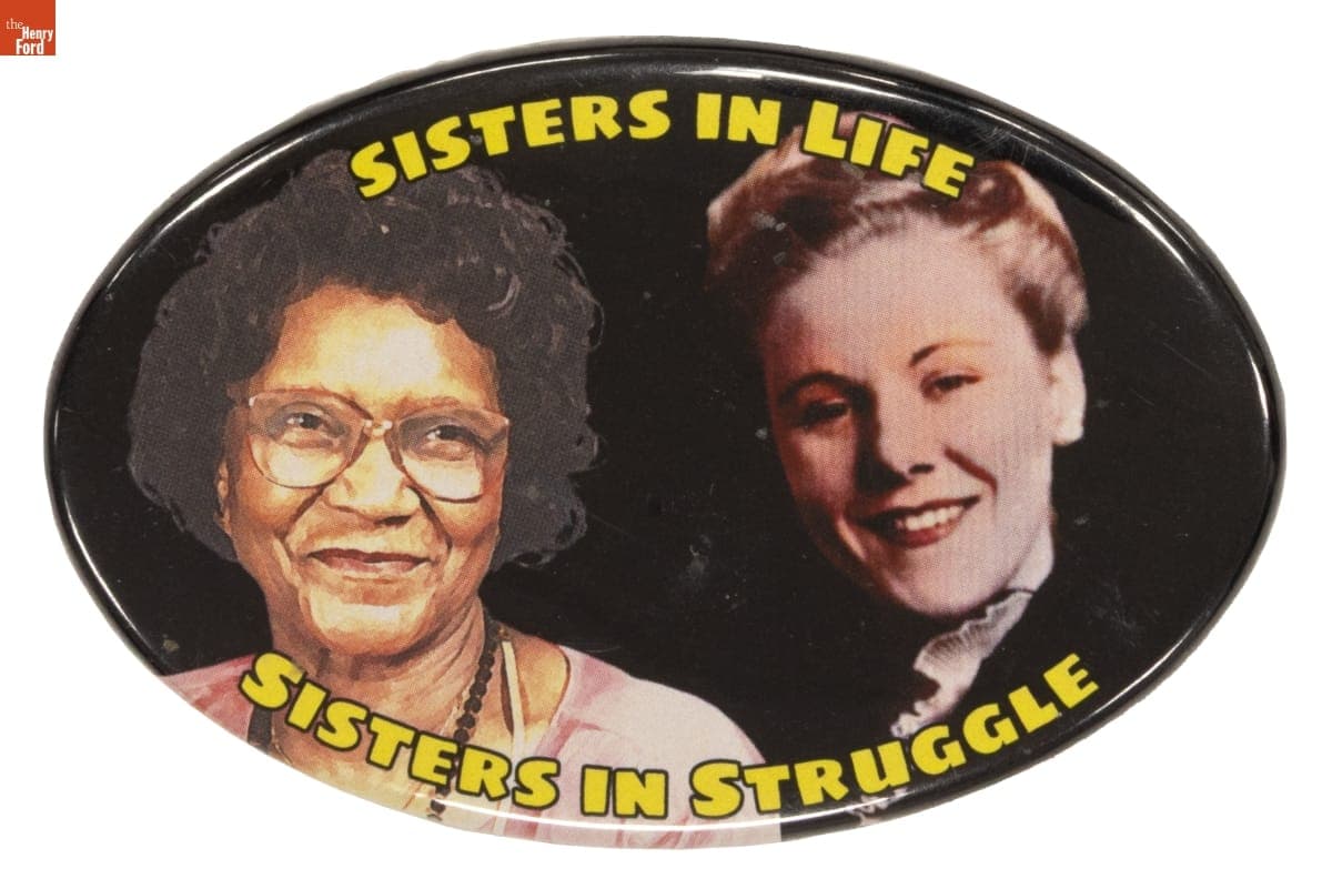 "Sisters in Life/Sisters in Struggle" Button
