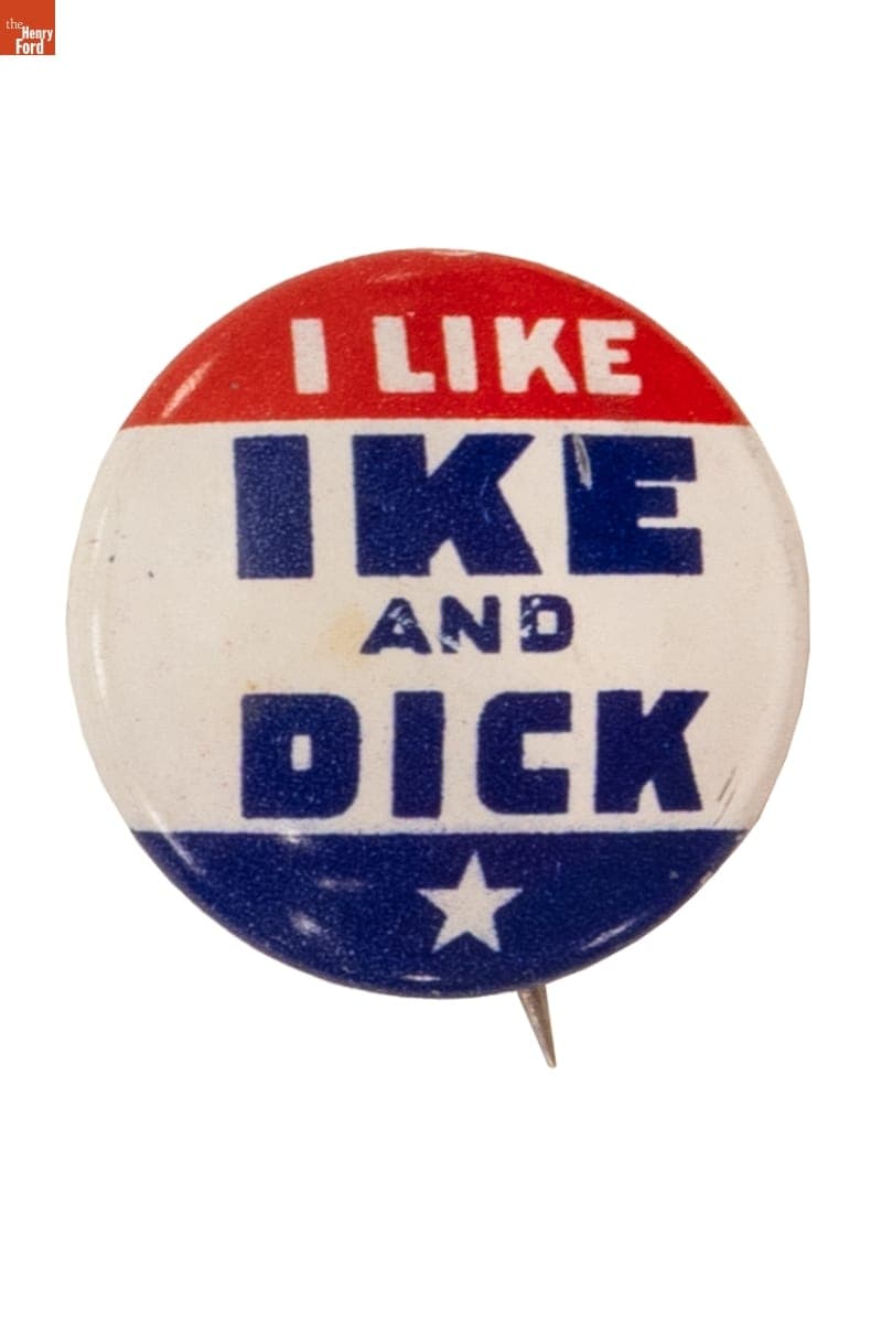 Eisenhower-Nixon Campaign Button, 1952-1956
