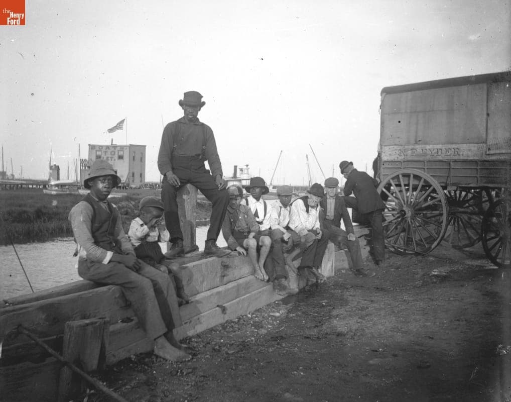 Young Crabbers, Canarsie, Brooklyn, New York, 1890-1915