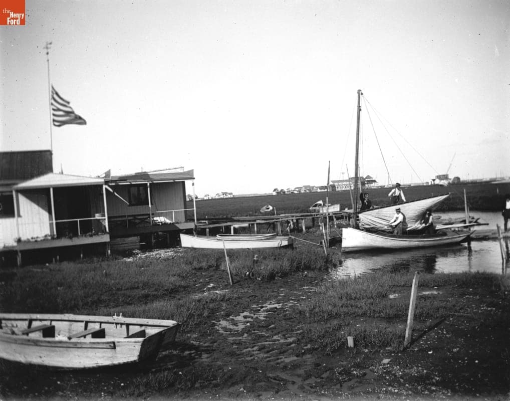 Fishing Boats, Crabbing, Canarsie, Brooklyn, New York, 1890-1915
