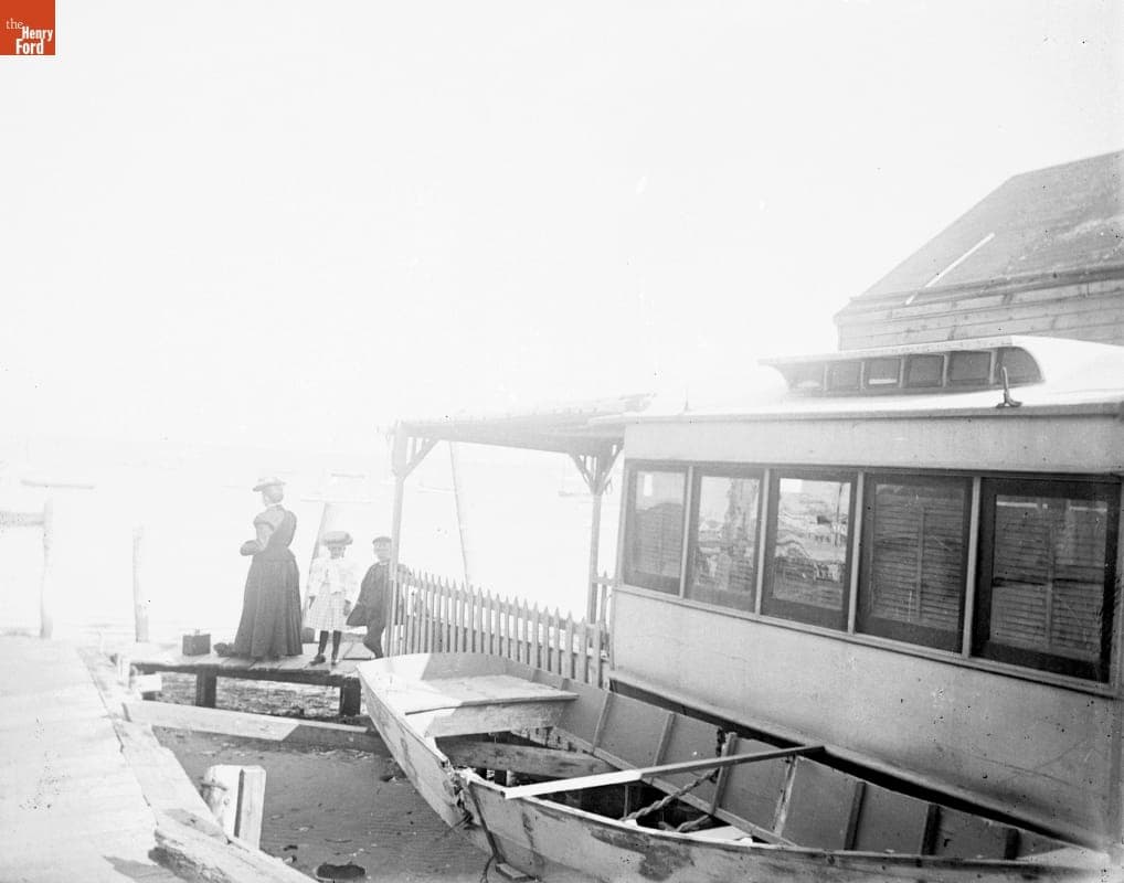 Boat House, Canarsie, Brooklyn, New York, 1890-1915