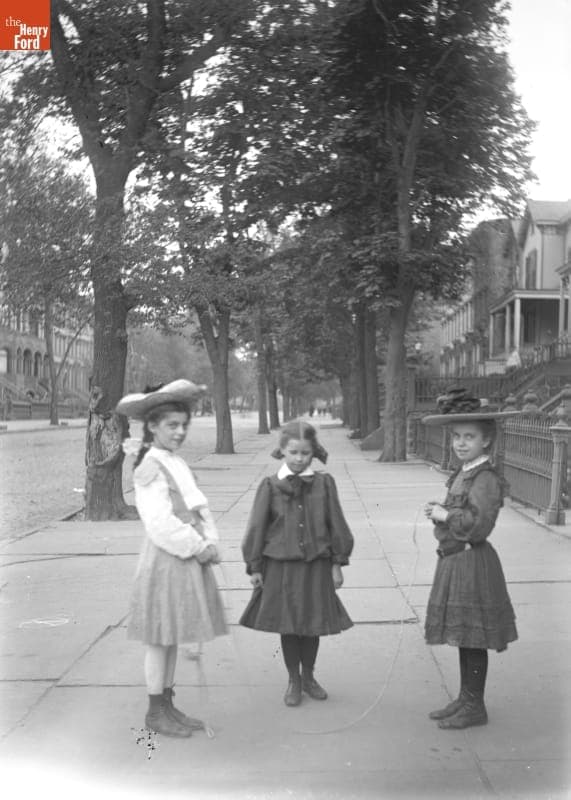 Children's Games, Girls Jumping Rope, 1890-1915