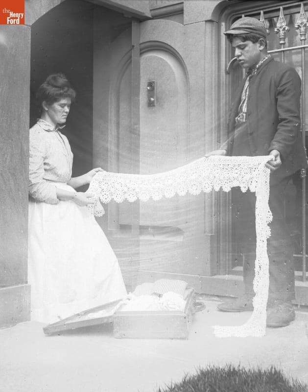 Children, Bread Winners, Syrian Lace Boy, 1890-1915