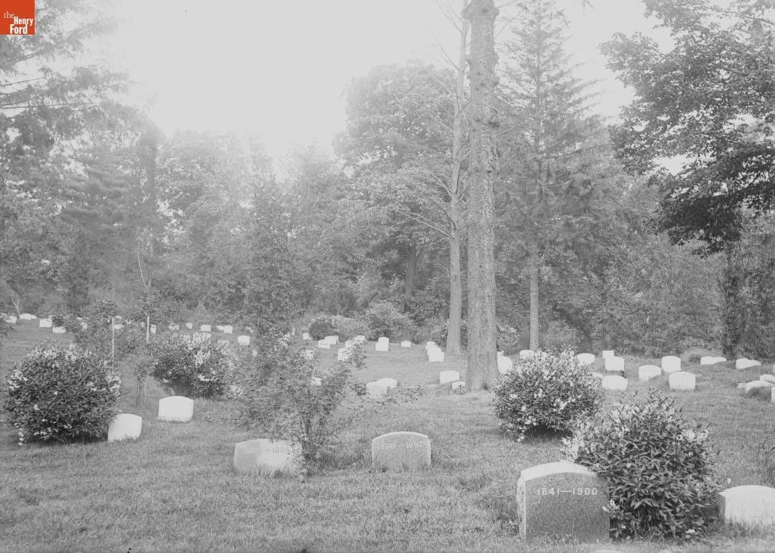 Quaker Cemetery in Prospect Park, 1890-1915
