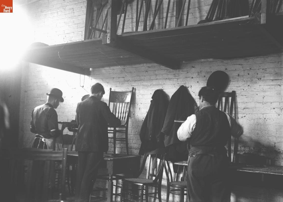 Home for Blind, Chair Caning, 1890-1915