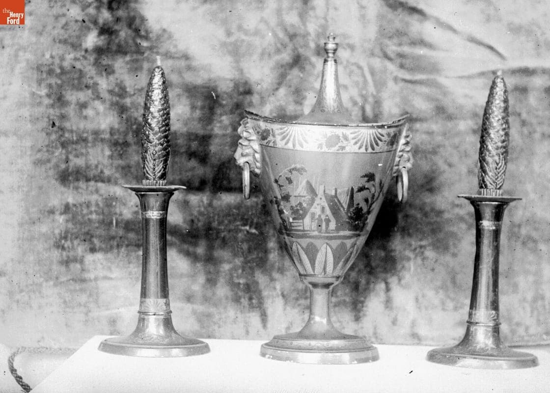 Pewter, Painted, 1890-1915