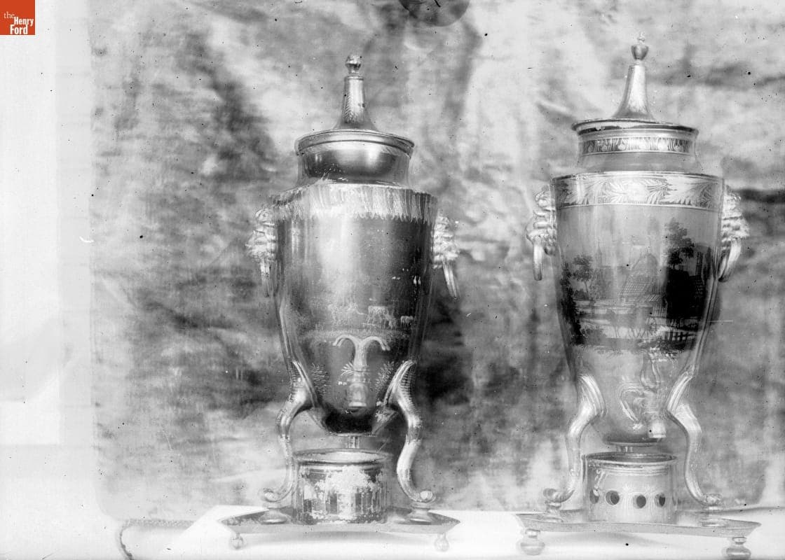 Pewter, Painted, 1890-1915