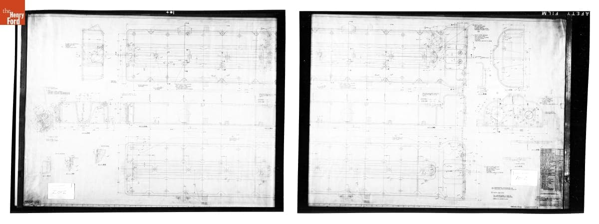 Drawing, "Housing - Camshaft - L.H.," Ford GAA Engine for M4A3 Medium Tank (M4 Sherman), May 16, 1952