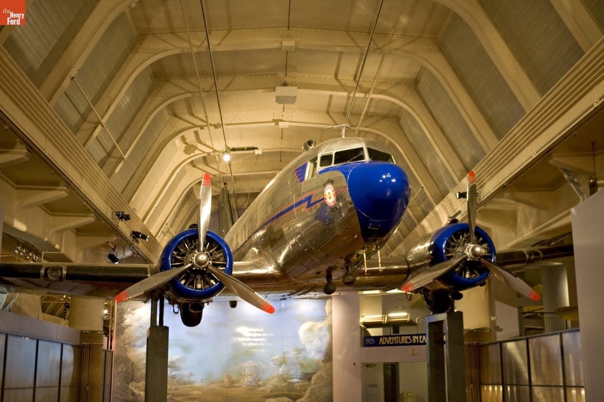 1939 Douglas DC-3 Airplane on Exhibit in Henry Ford Museum, June 2007