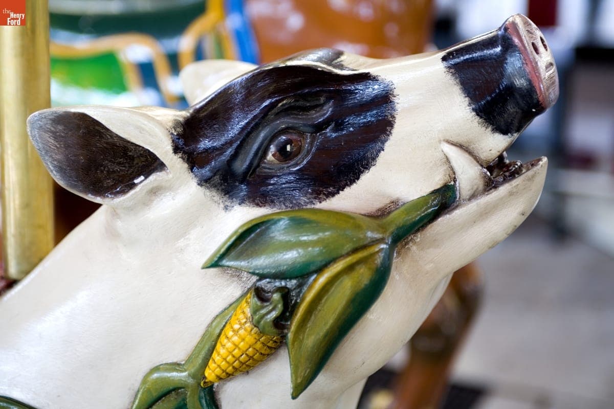 Carousel Figure of a Pig, 1910-1914