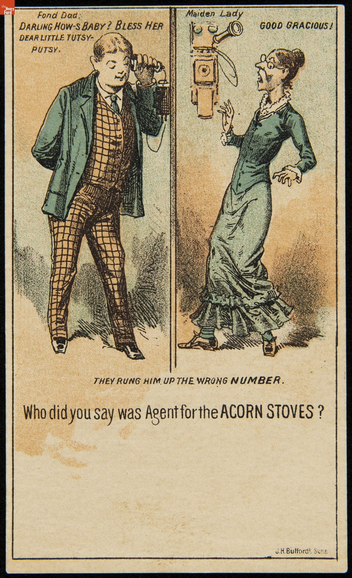 Trade Card for Acron Stoves and Ranges, Rathbone, Sard & Company, 1880-1890