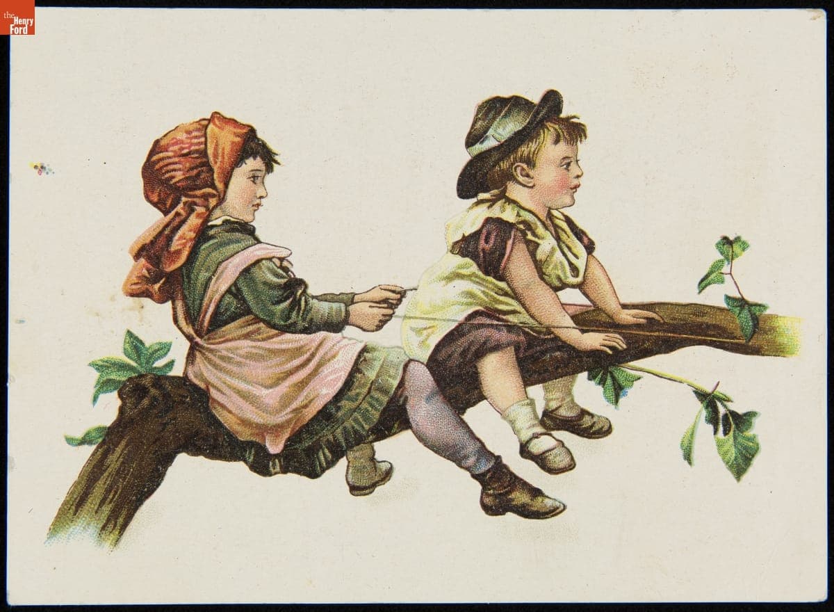 Trade Card for Nudavene Flakes, Rockford Oatmeal Co., 1891-1900