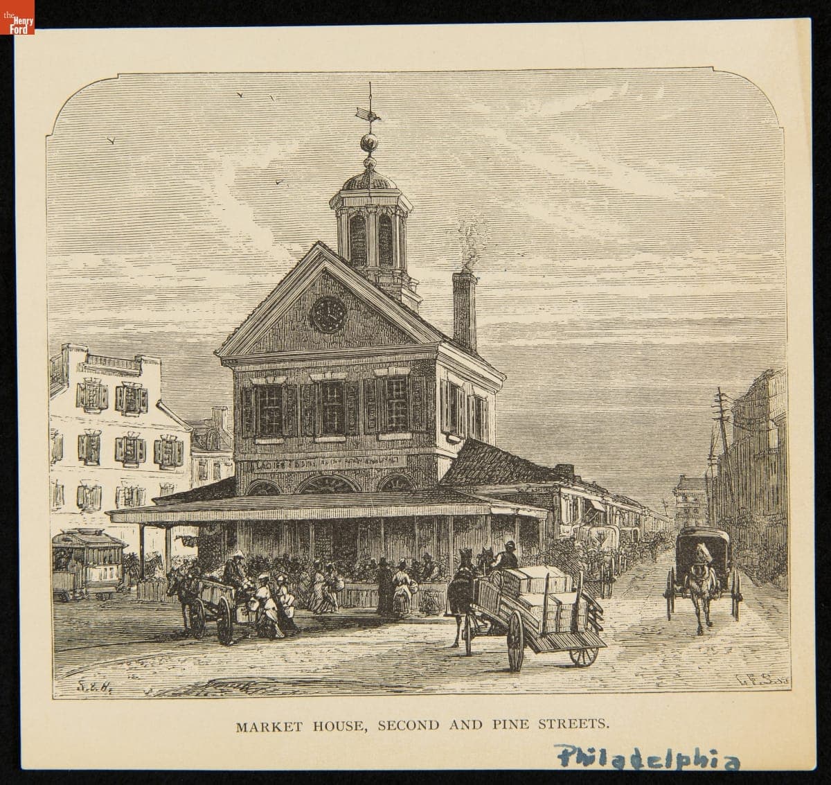 Market House, Second and Pine Streets, 1875