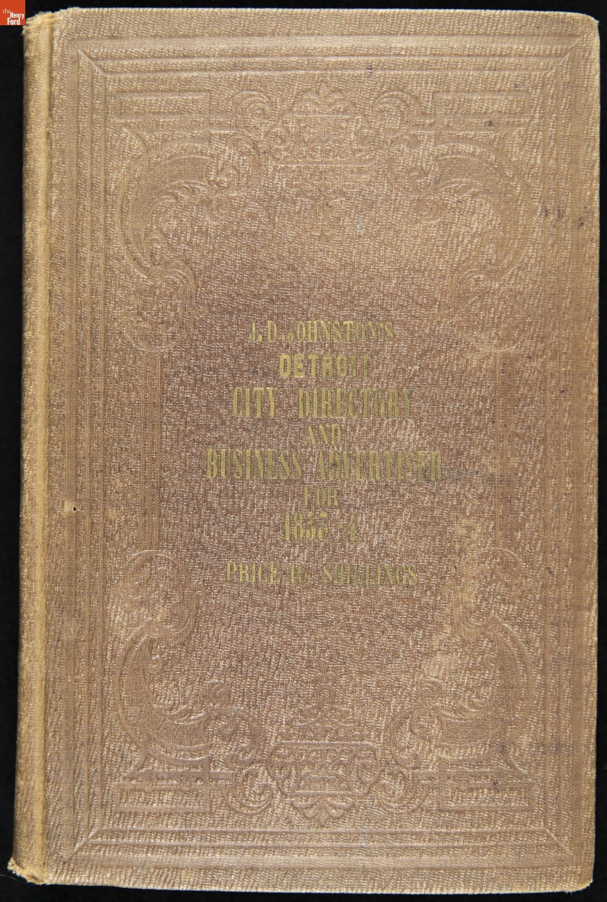 J.D. Johnston's Detroit City Directory and Business Advertiser for 1853-1854