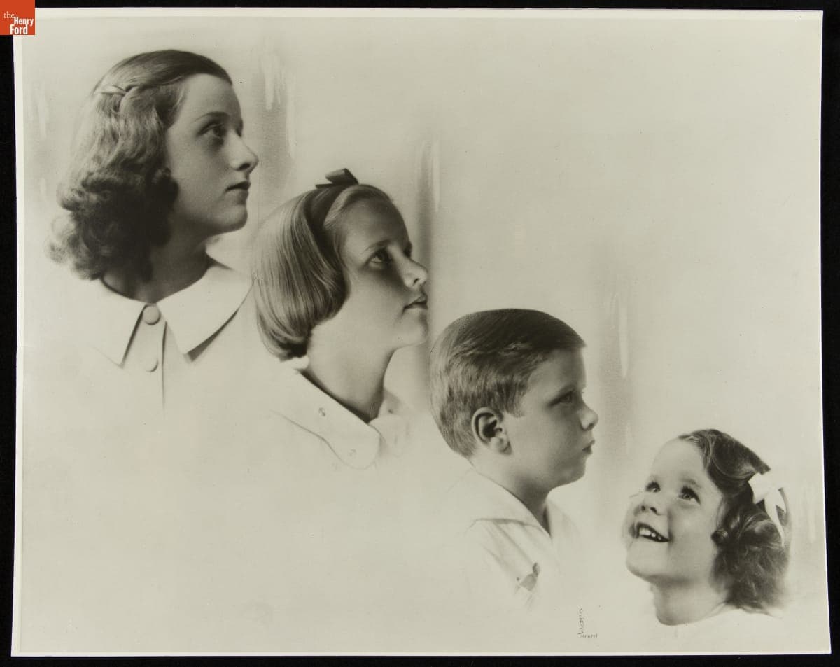 Montage Image of Elizabeth Chambers Firestone, Martha Parke Firestone, Harvey Firestone III, and Anne Firestone, circa 1938