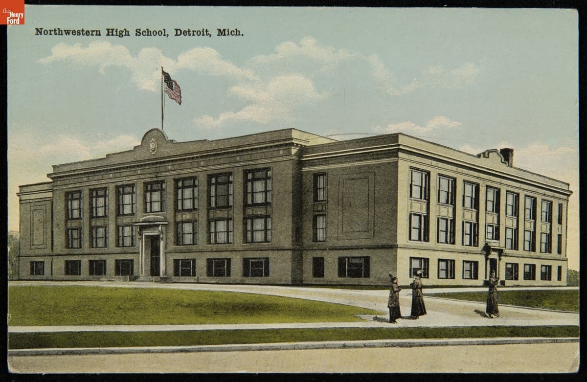 Northwestern High School, Detroit, Michigan, circa 1915