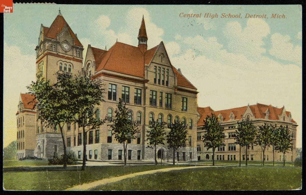 Central High School, Detroit, Michigan, circa 1912