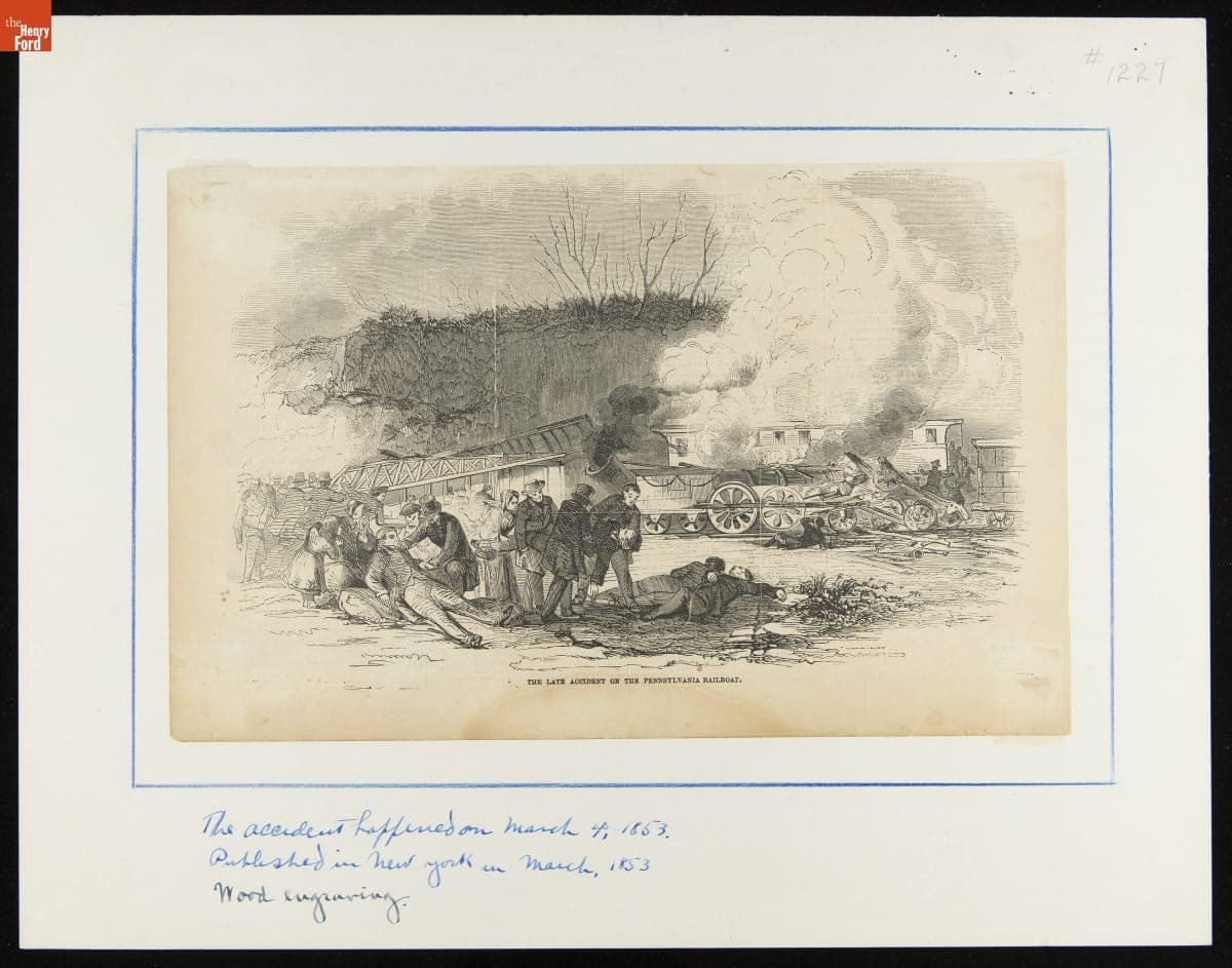 Late Accident on the Pennsylvania Railroad, March 4, 1853