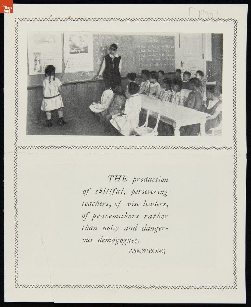 Fundraising Leaflet for the Hampton Institute, 1930