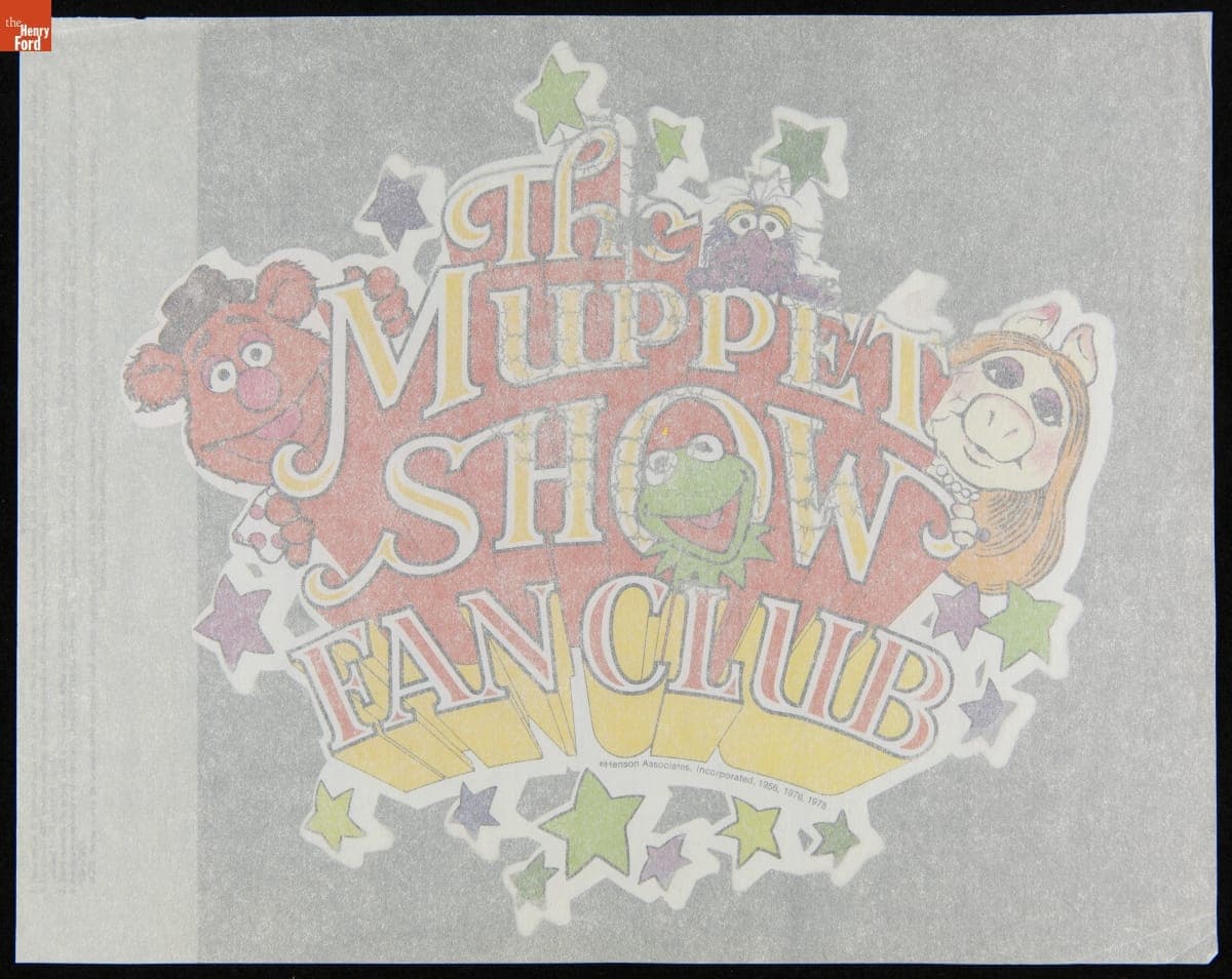 The Muppet Show Fan Club Logo Iron-On Transfer, circa 1978