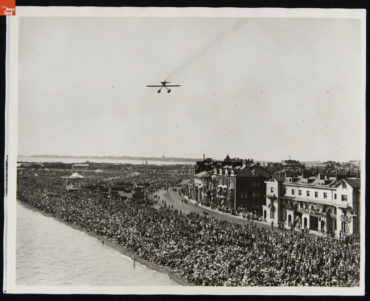Crowds Watch the Schneider Trophy Race at Calshot, England, September 1929
