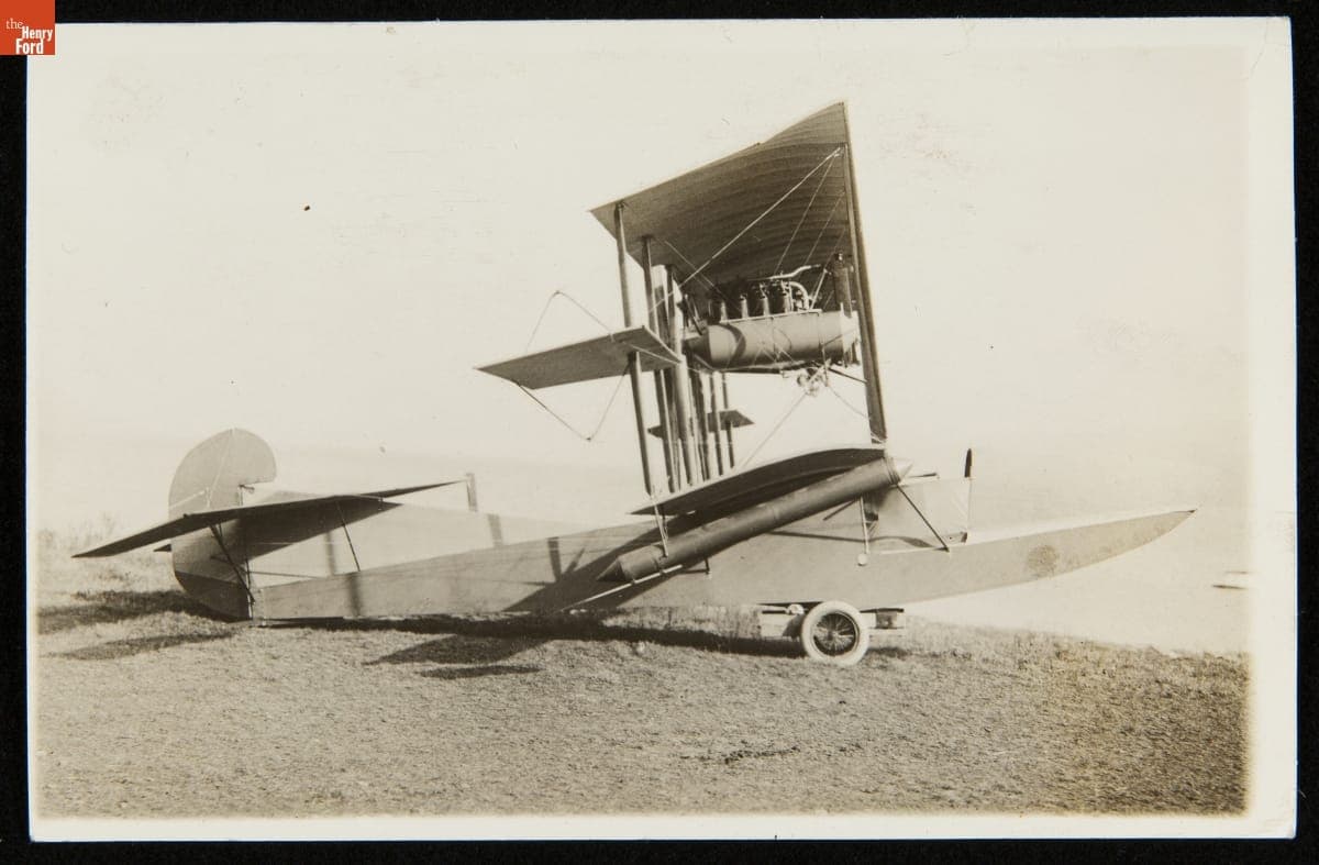 Curtiss Model E Flying Boat on the Ground, 1912-1913