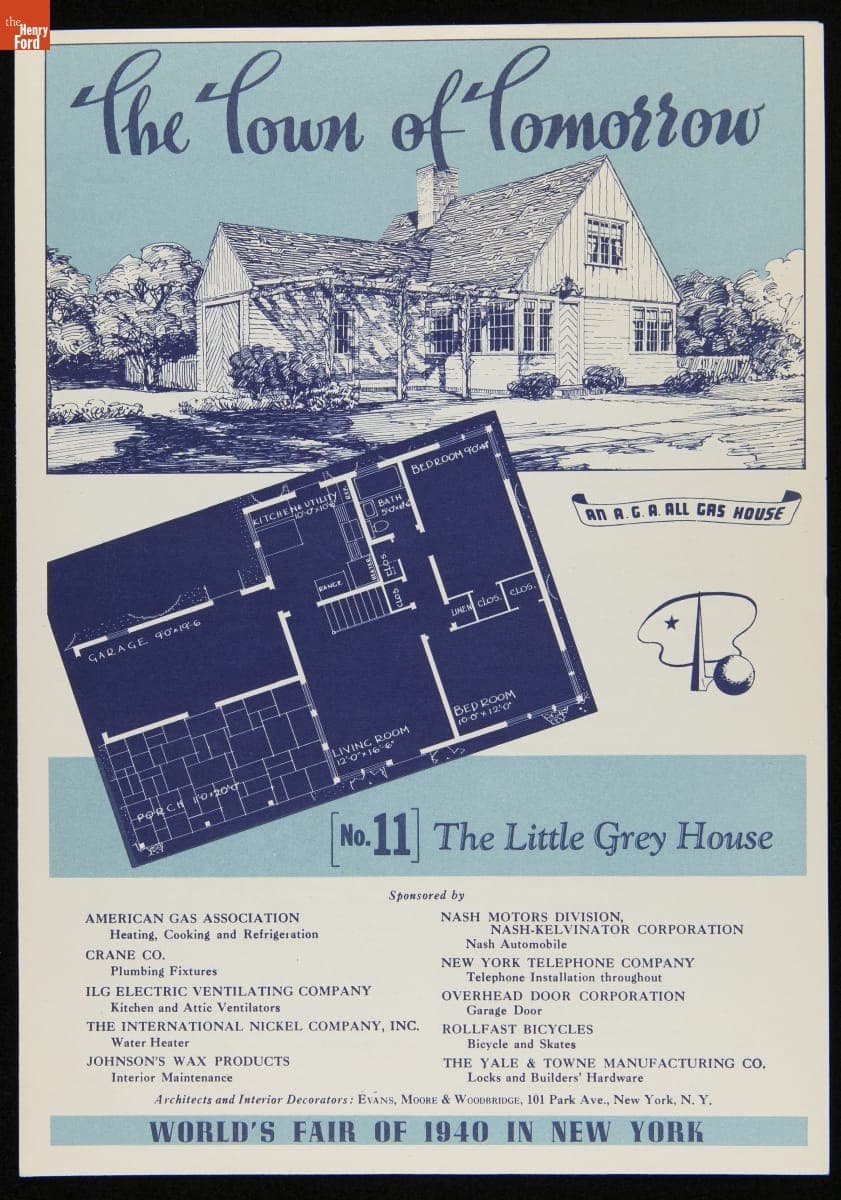 "The Little Grey House," House No. 11, Town of Tomorrow Village, New York World's Fair, 1940