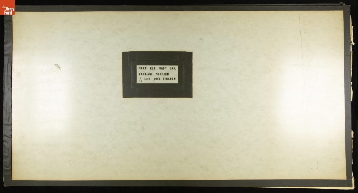 Design Drawings, 1958 Lincoln