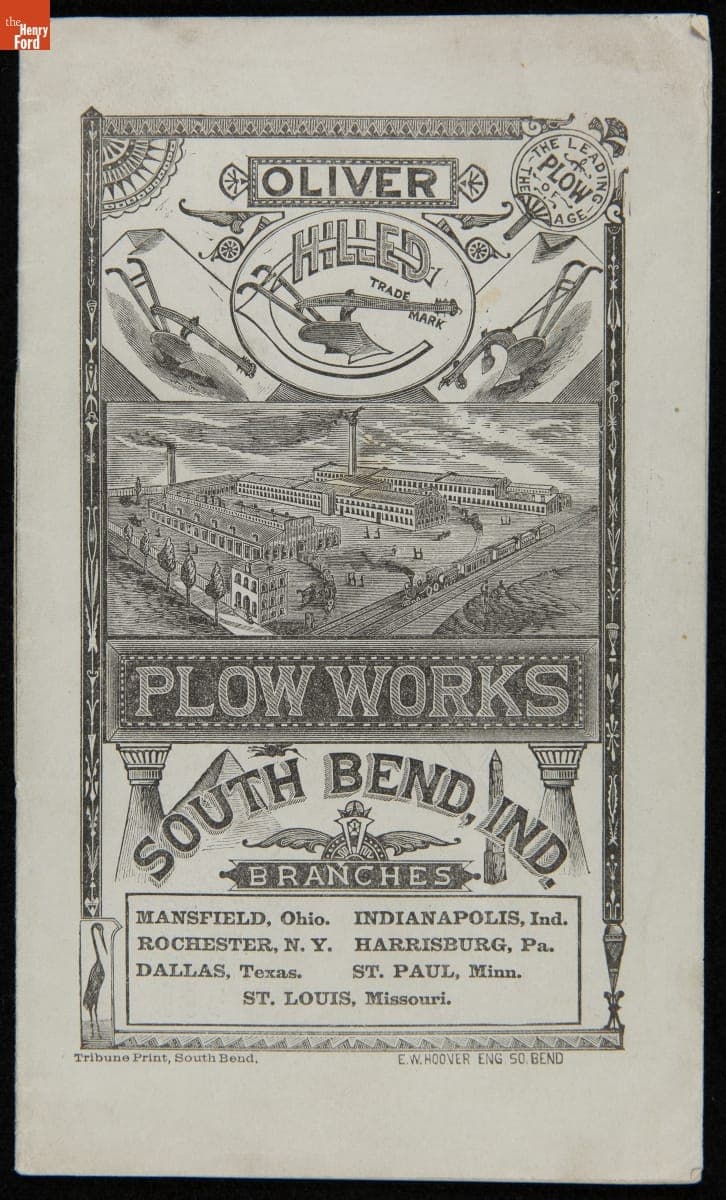 Oliver Chilled Plow Works Trade Catalog, circa 1885