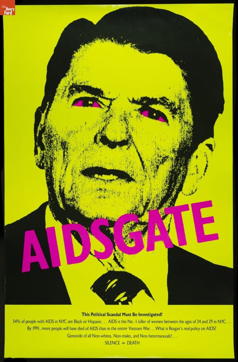 Poster, "AIDSGATE," 1987