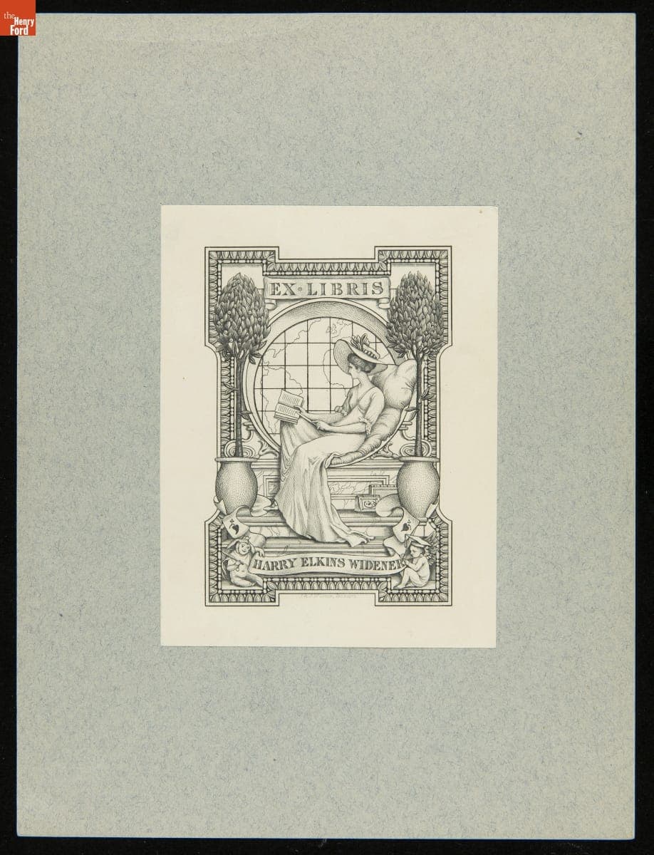 Bookplate of Harry Elkins Widener, 1908