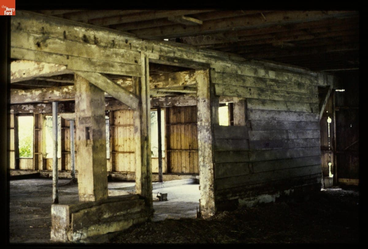 Lower Level of Firestone Barn on Its Original Site, Columbiana County, Ohio, April 1983
