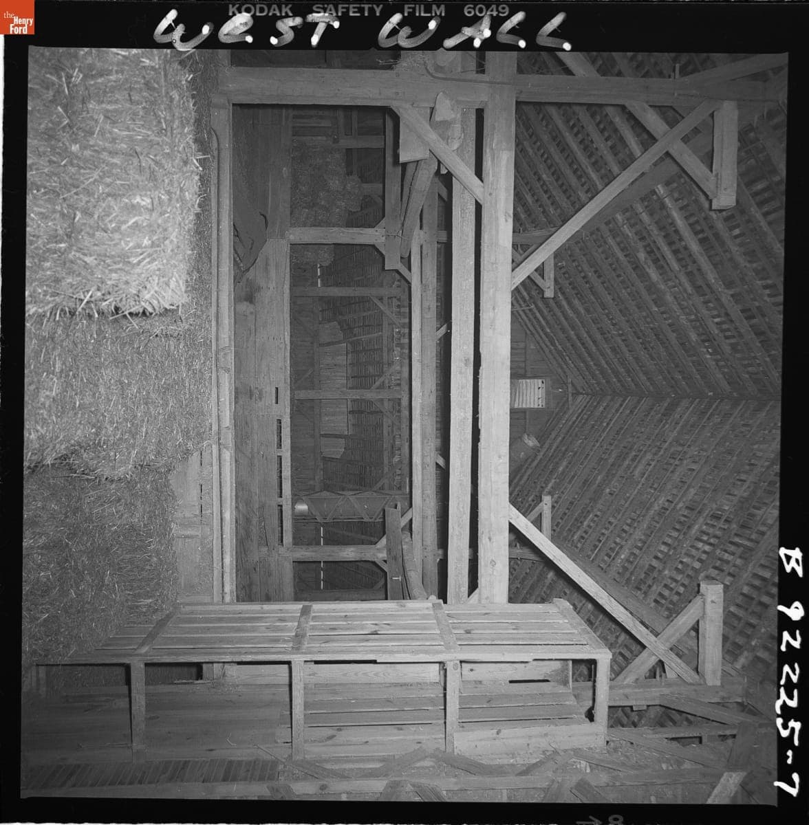 Interior of Firestone Barn at its Original Site, Columbiana County, Ohio, February 7, 1983
