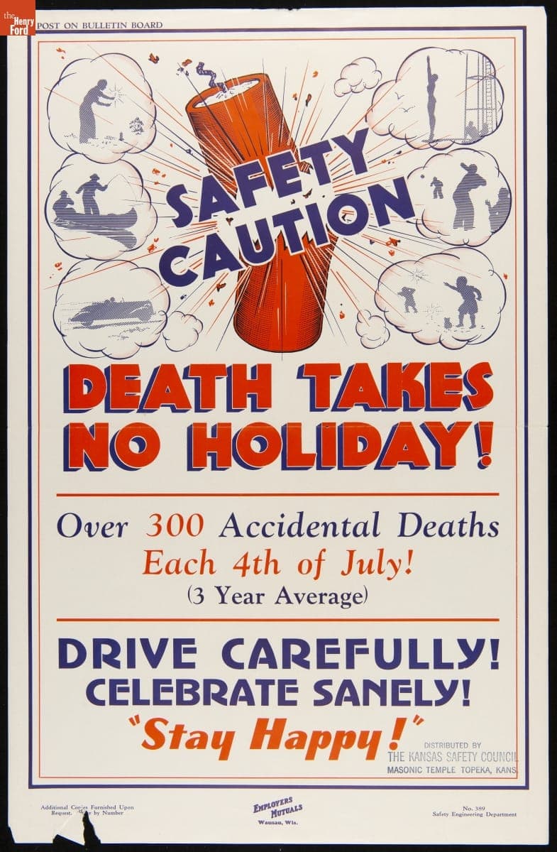 Safety, Caution, Death Takes No Holiday!, 1940-1942