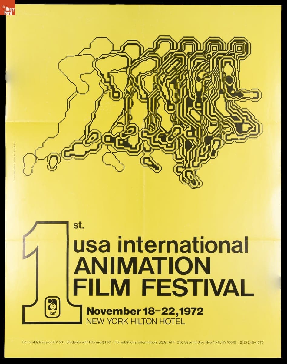 Poster, "First International Animation Film Festival," 1972