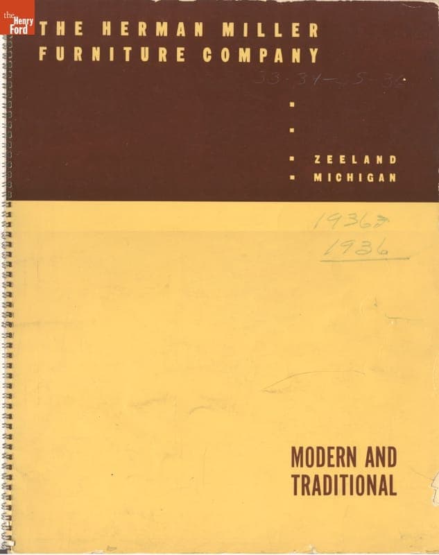 "Modern and Traditional," The Herman Miller Furniture Company, Zeeland Michigan, 1936