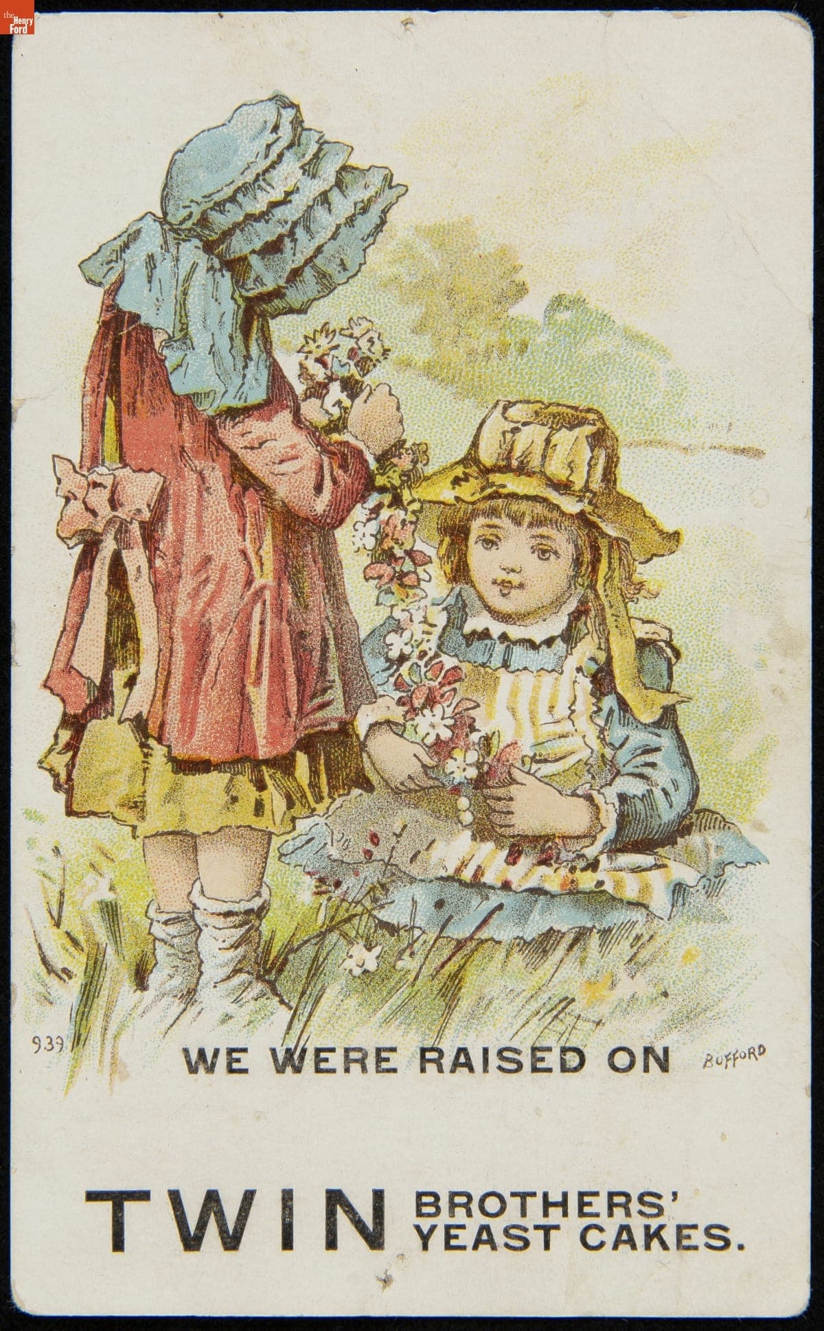 Trade Card for Twin Brothers' Yeast, Waterloo Yeast Co., circa 1876