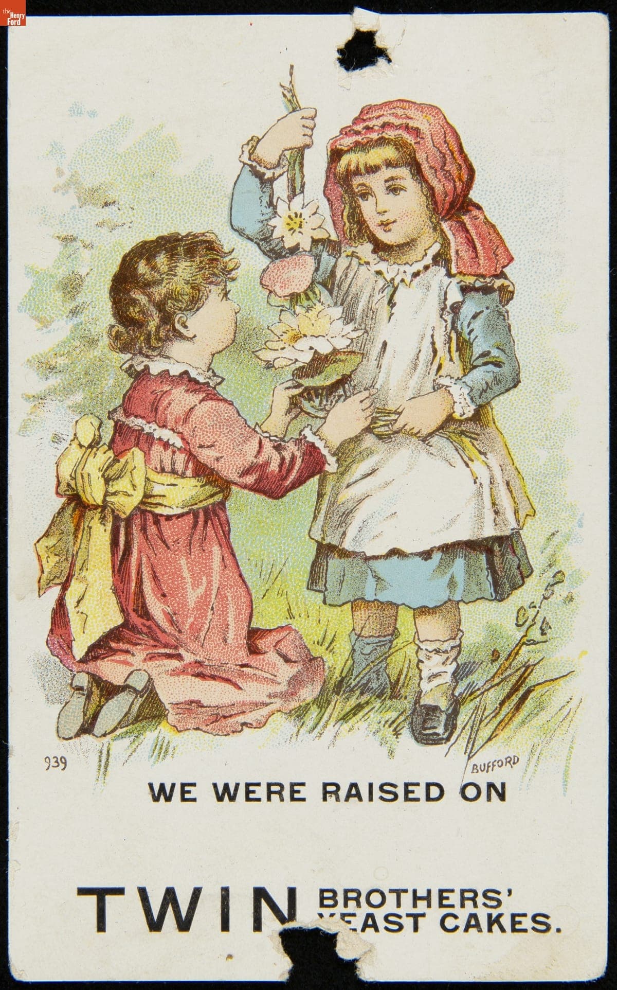 Trade Card for Twin Brothers' Yeast, Waterloo Yeast Co., circa 1876