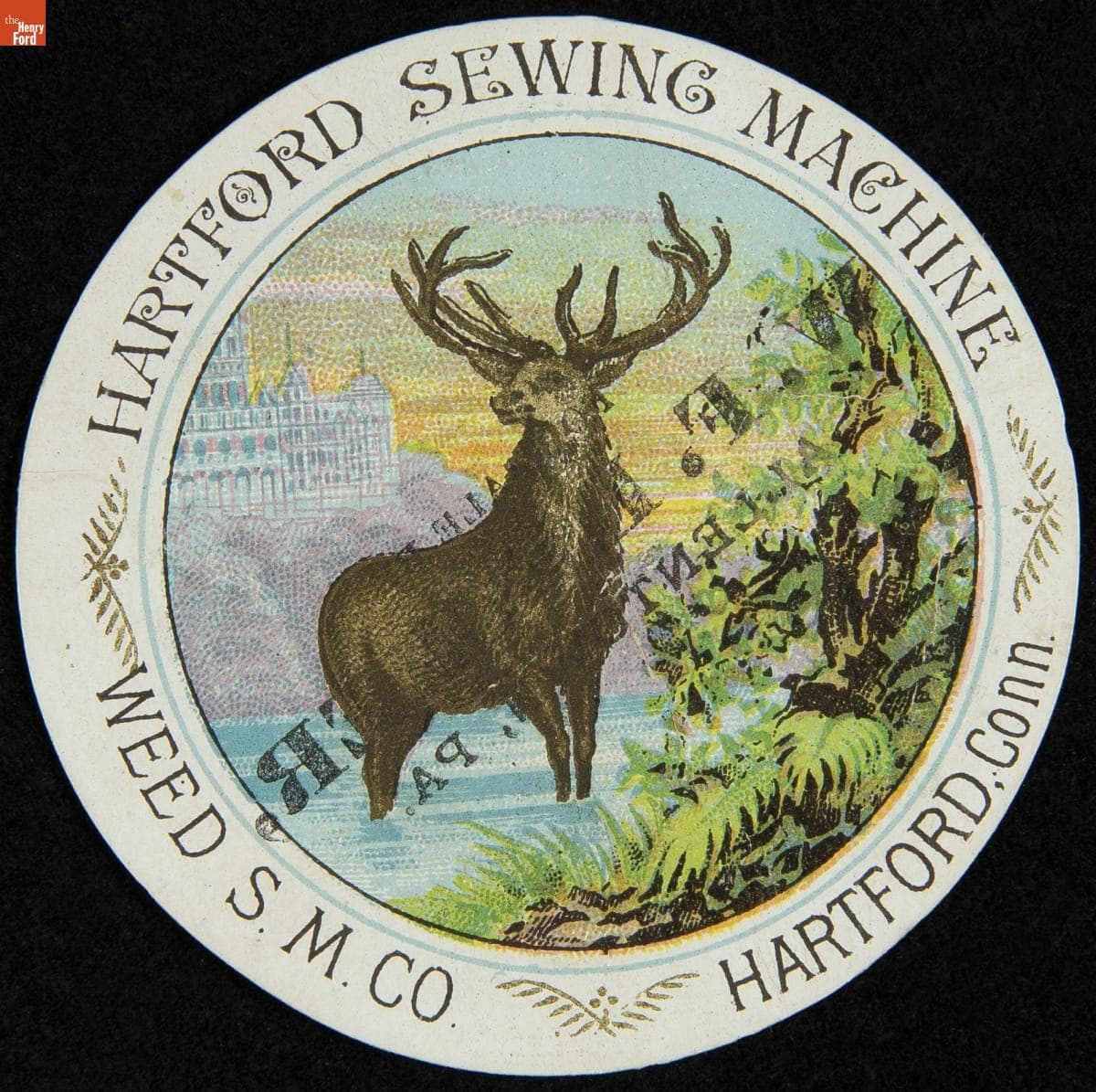 Trade Card for the Hartford Sewing Machine, Weed Sewing Machine Co., 1880-1891